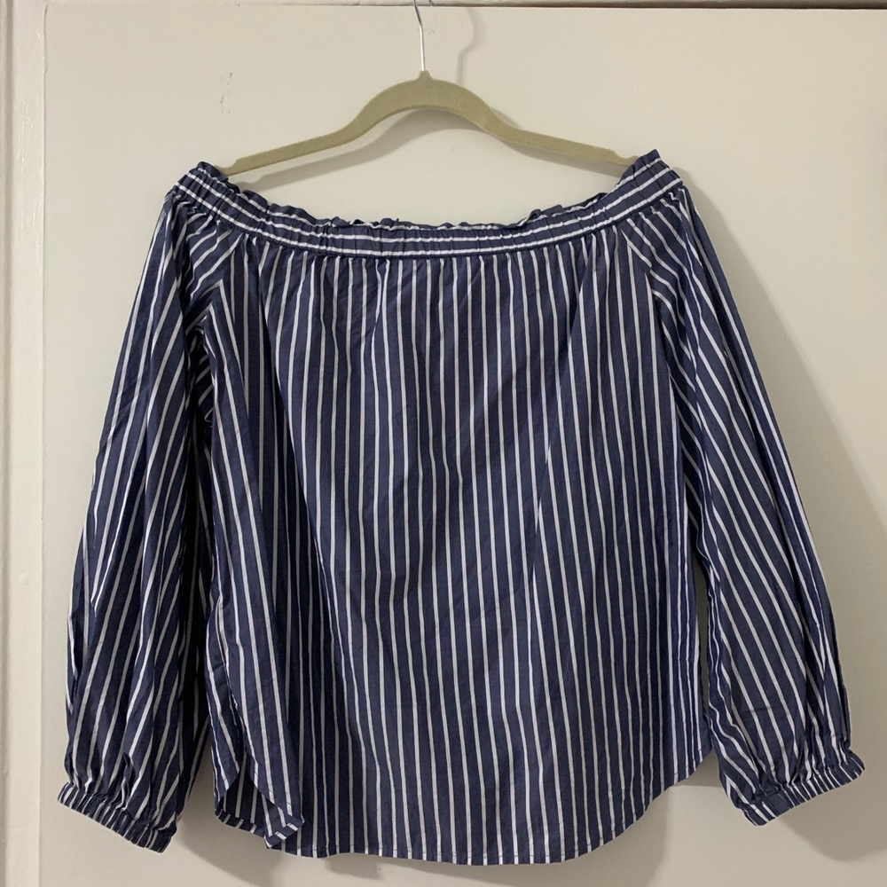 J. Crew off the shoulder blouse